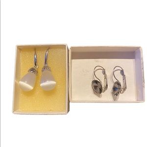 Lot of 2 pairs of stainless earing